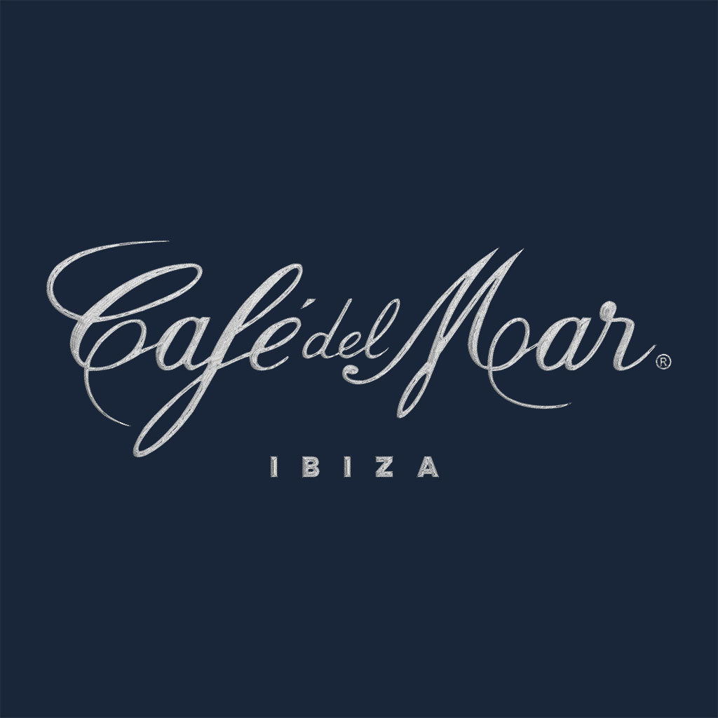 Café del Mar Ibiza White Embroidered Logo Men's Polo T-Shirt