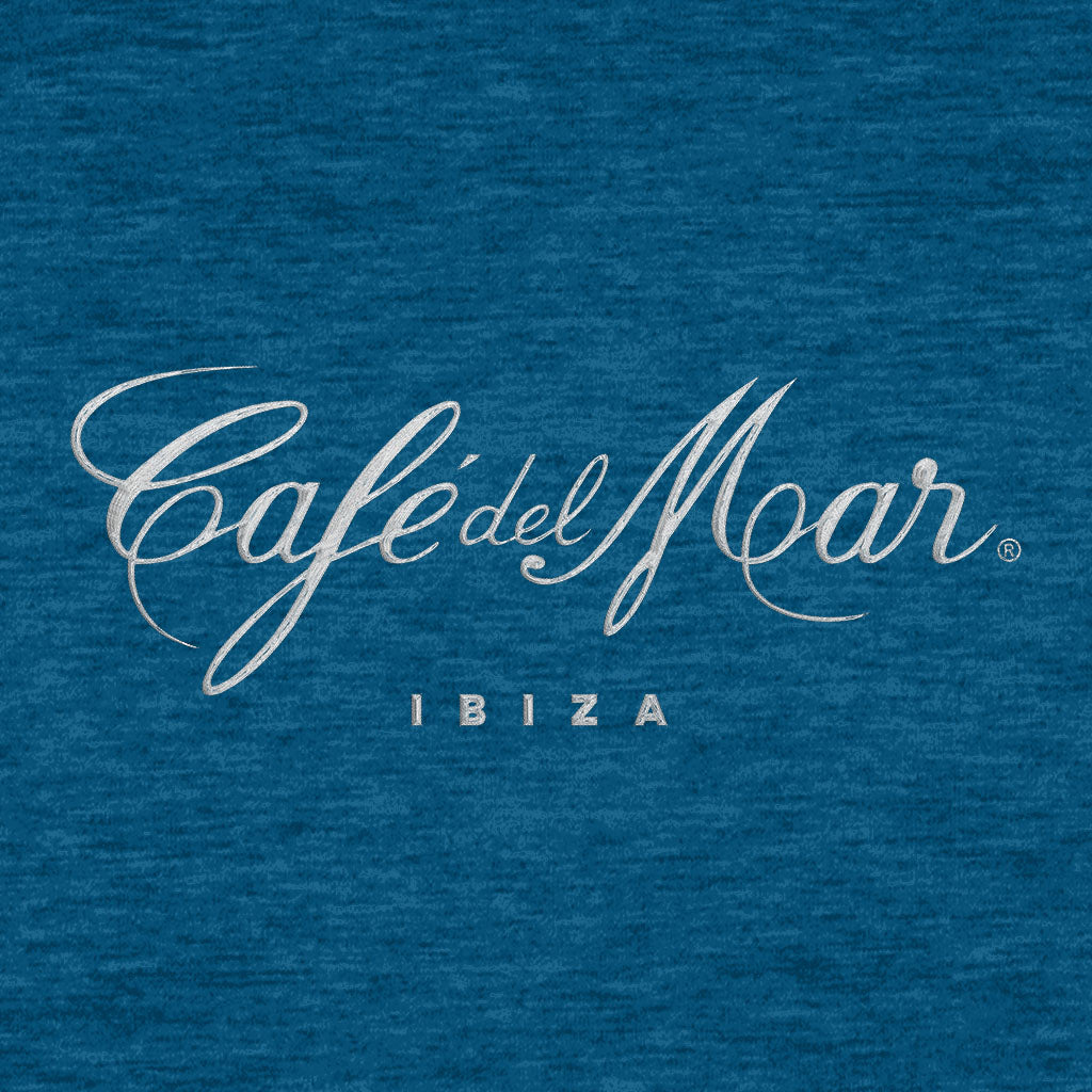 Café del Mar Ibiza White Embroidered Logo Men's Polo T-Shirt