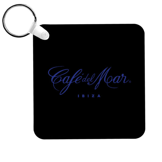Café Del Mar Ibiza Blue Logo Keyring-Café Del Mar Ibiza Store