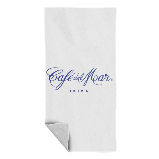 Café Del Mar Ibiza Blue Logo Beach Towel-Café Del Mar Ibiza Store