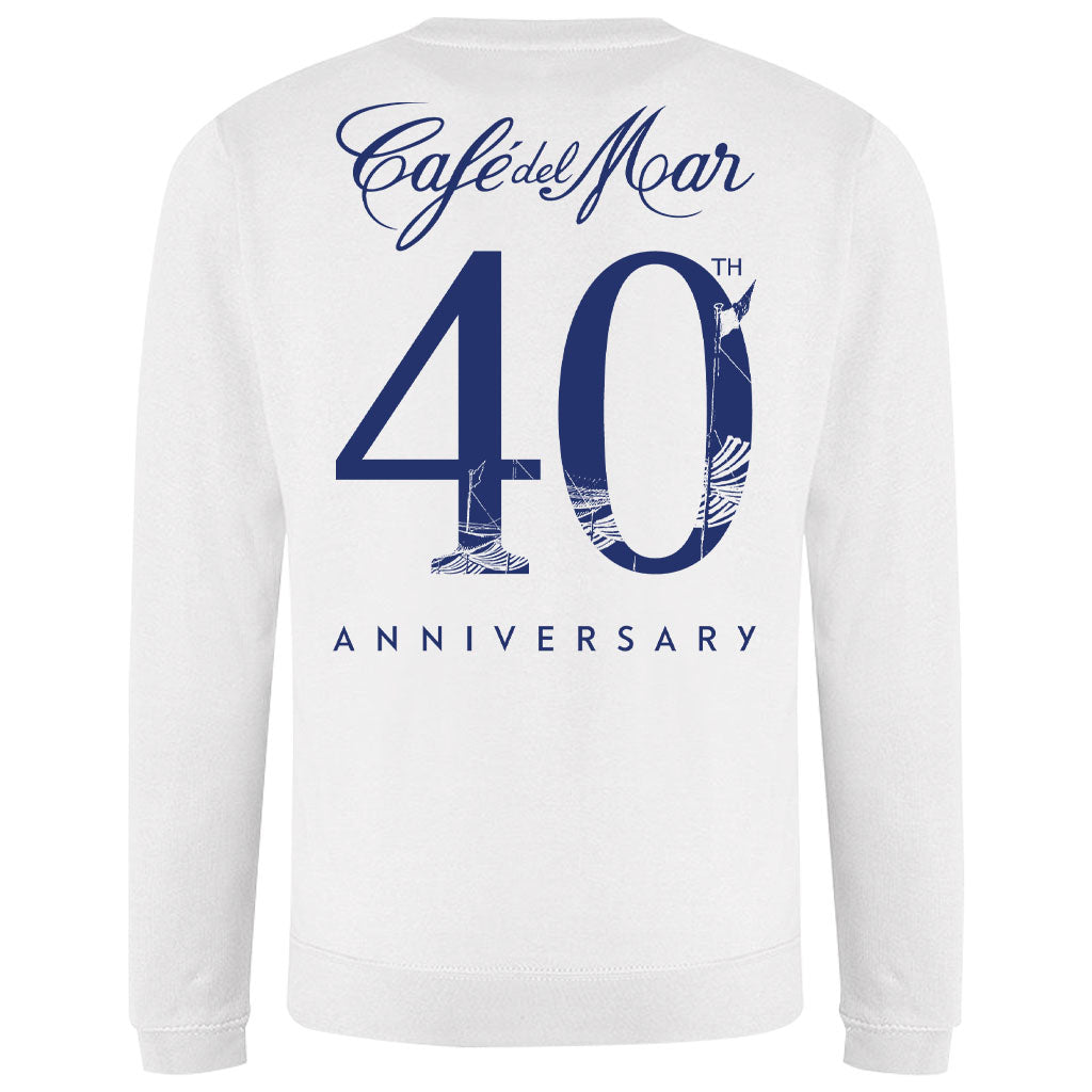 Café del Mar 40th Anniversary Logo Front And Back Print Unisex Sweatshirt