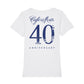 Café del Mar 40th Anniversary Logo Front And Back Print Women's Iconic Fitted T-Shirt