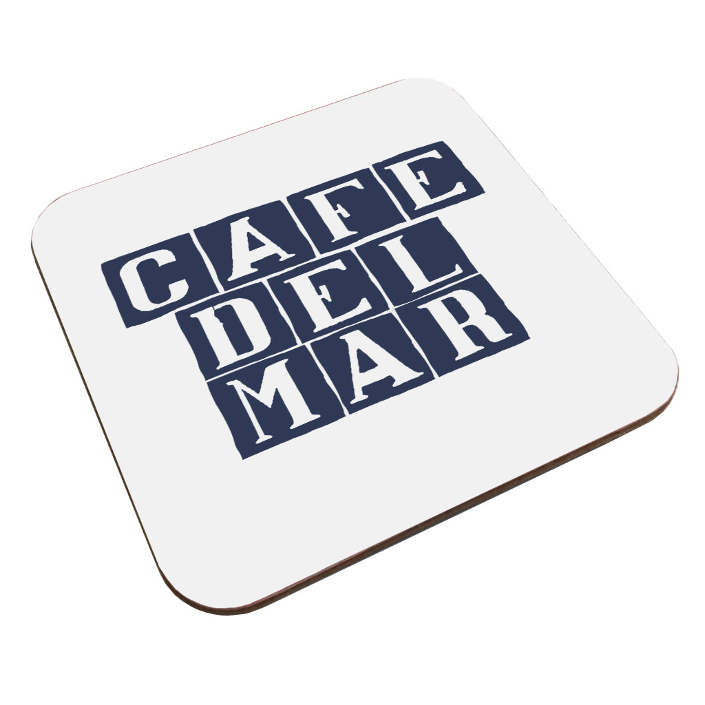 Café del Mar Blue Tile Logo Coaster-Café Del Mar Ibiza Store