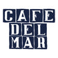 Café del Mar Blue Tile Logo Insulated Stainless Steel Water Bottle-Café Del Mar Ibiza Store