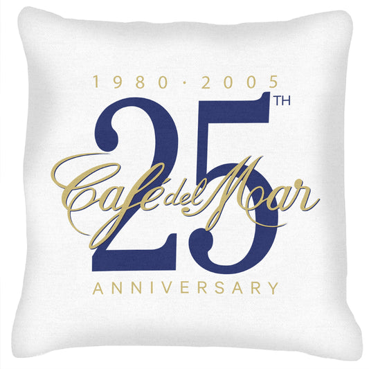 Café del Mar 25th Anniversary Logo Cushion