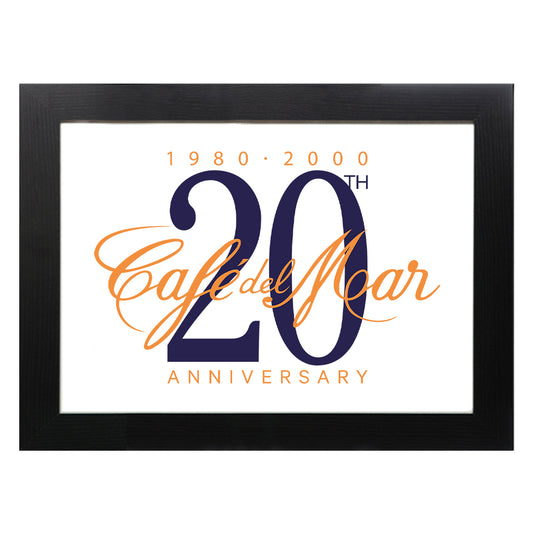 Café del Mar 20th Anniversary Logo Framed Print