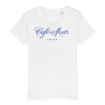Café Del Mar Ibiza Blue Logo Kid's Organic T-Shirt-Café Del Mar Ibiza Store