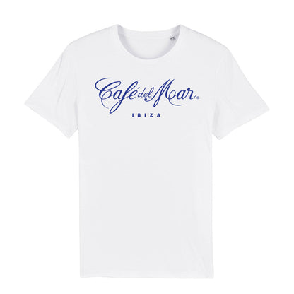 Café Del Mar Ibiza Blue Logo Men's Organic T-Shirt-Café Del Mar Ibiza Store