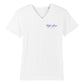 Café del Mar Ibiza Blue Logo Front And Back Print Men's V-Neck T-Shirt