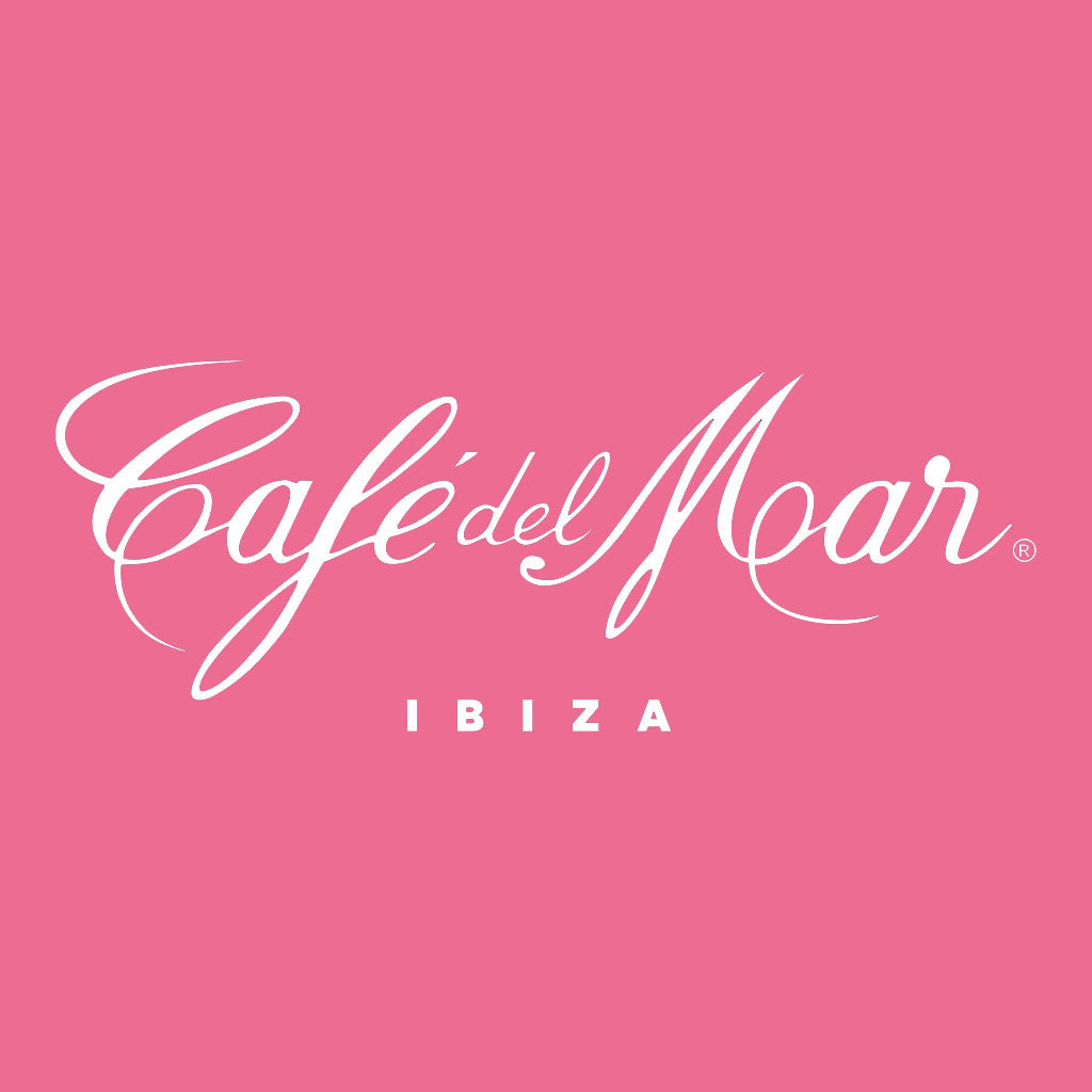 Café del Mar Ibiza White Logo Kid's Candy Pink Hooded Sweatshirt