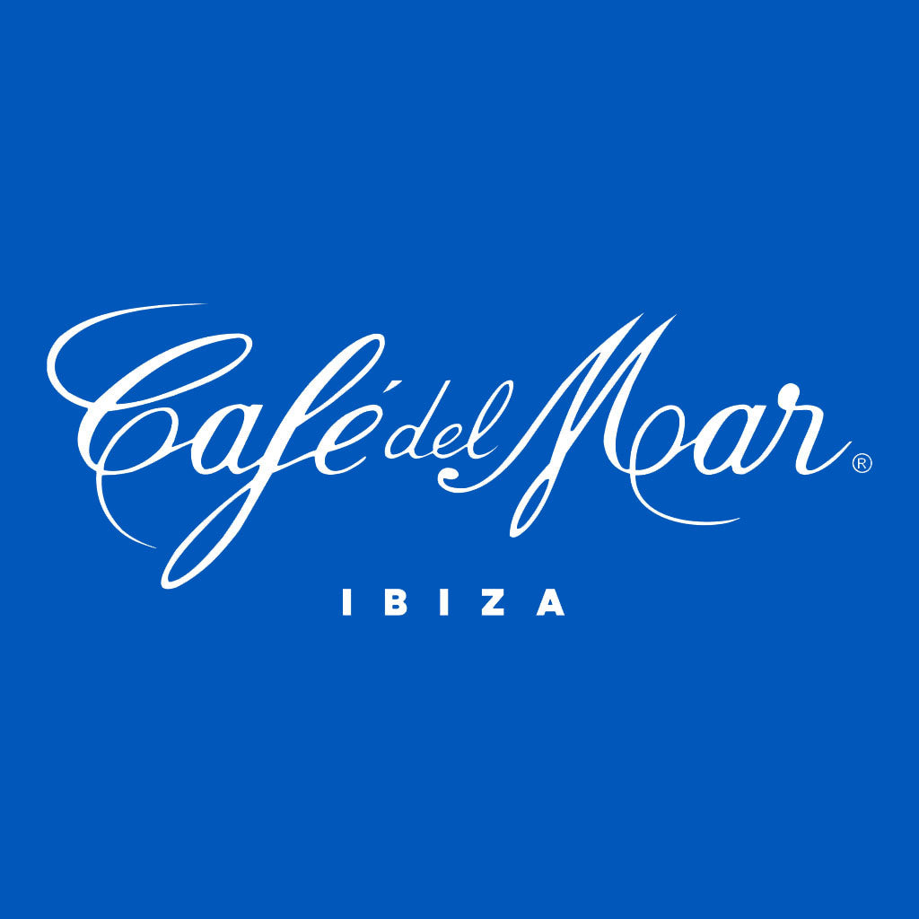 Café del Mar Ibiza White Logo Kid's Royal Blue Hooded Sweatshirt-Café Del Mar Ibiza Store