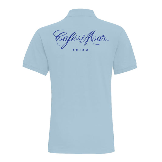 Café Del Mar Ibiza Blue Logo Men's Polo T-Shirt-Café Del Mar Ibiza Store