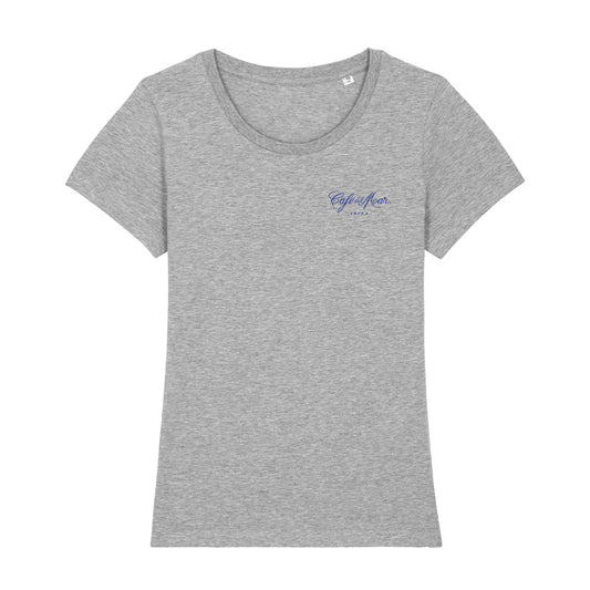 Café del Mar Ibiza Small Blue Logo Women's Iconic Fitted T-Shirt