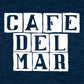 Café del Mar White Tile Logo Women's Iconic Fitted T-Shirt