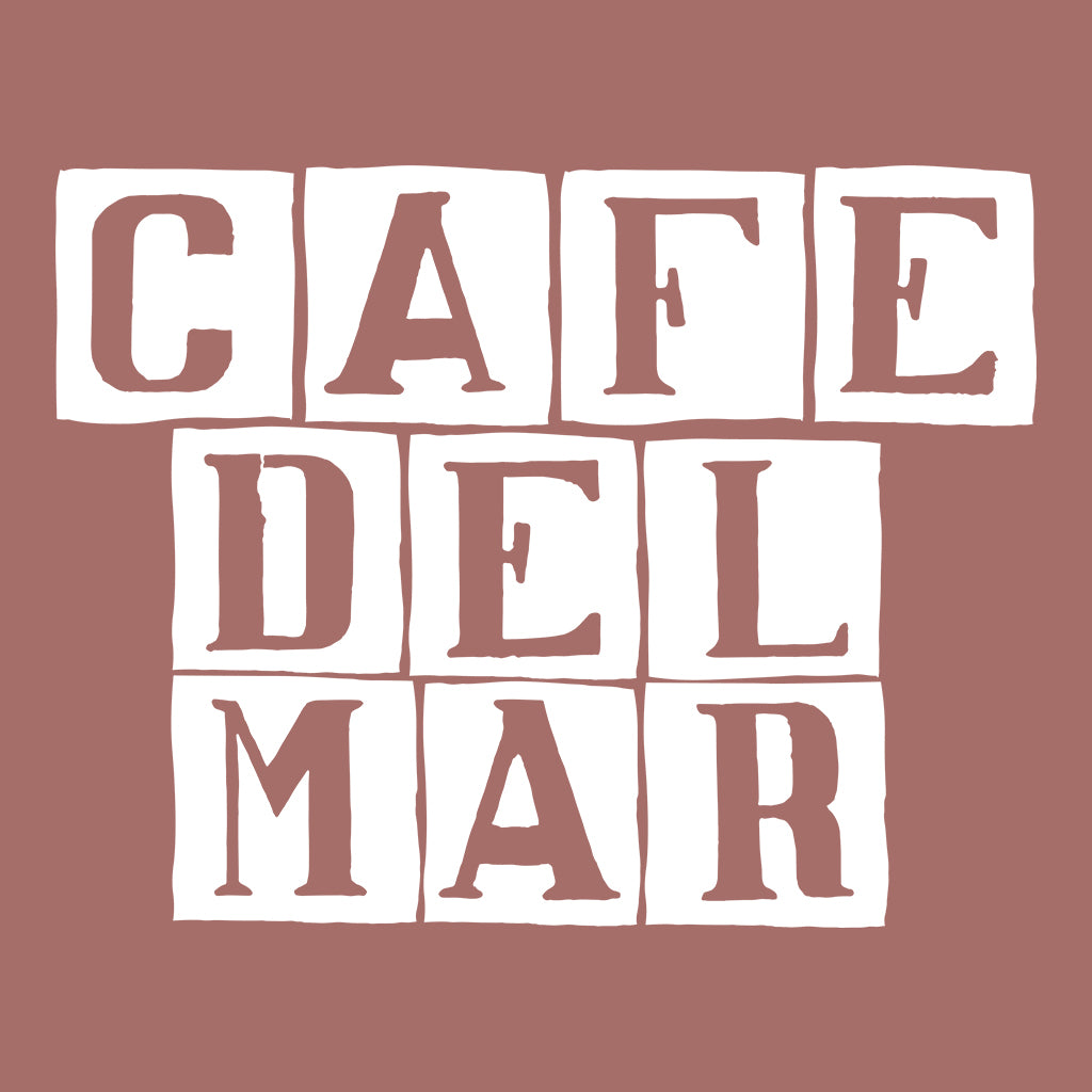 Café del Mar White Tile Logo Unisex Sweatshirt-Café Del Mar Ibiza Store