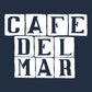 Café del Mar White Tile Logo Men's Iconic Zip-through Hoodie-Café Del Mar Ibiza Store