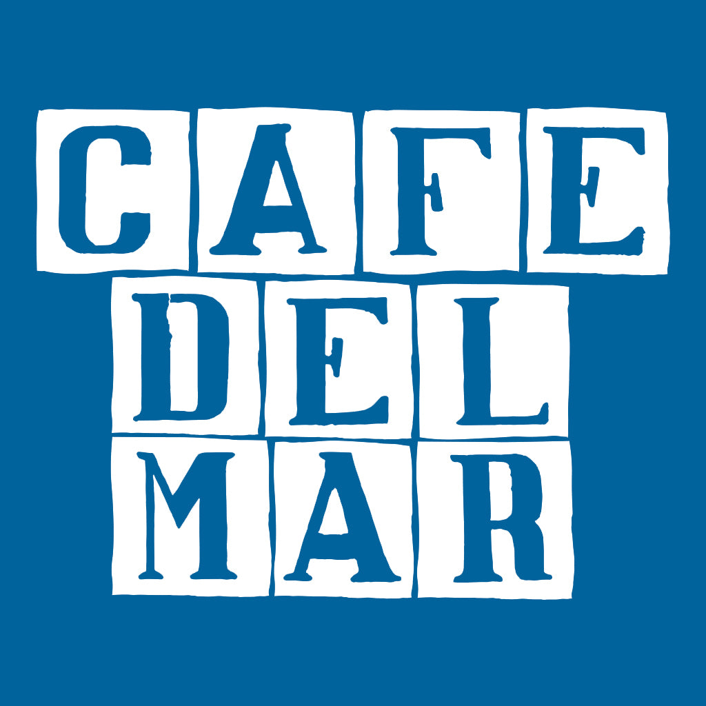 Café del Mar White Tile Logo Kid's Organic T-Shirt-Café Del Mar Ibiza Store