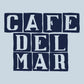 Café del Mar Blue Tile Logo Organic Cotton Canvas Wristlet Zip Pouch-Café Del Mar Ibiza Store