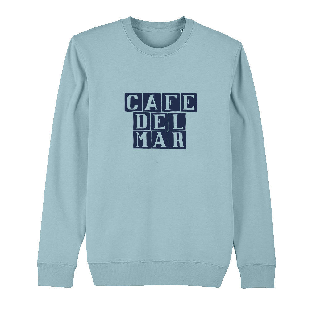 Café del Mar Blue Tile Logo Unisex Sweatshirt-Café Del Mar Ibiza Store