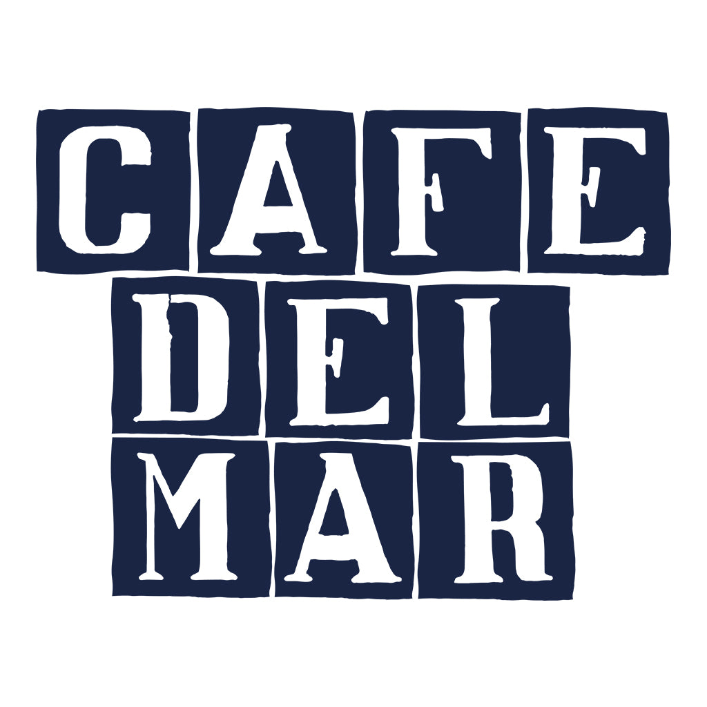 Café del Mar Blue Tile Logo Women's Casual T-Shirt-Café Del Mar Ibiza Store